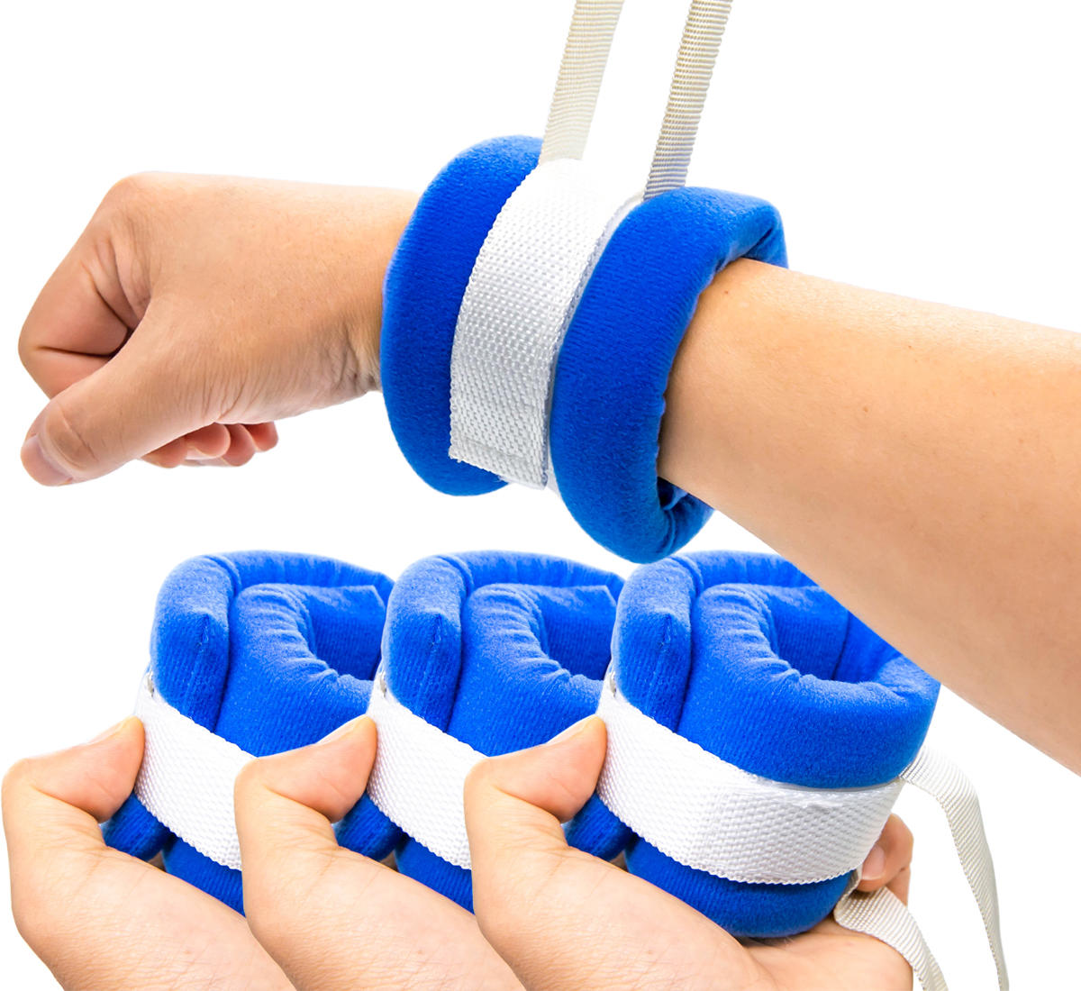 PSNOOK padded wrist and ankle restraint straps 4-piece set